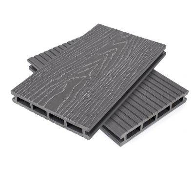 Террасная доска пустотелая ДПК  Серый от производителя  NanoWood по цене 450 р