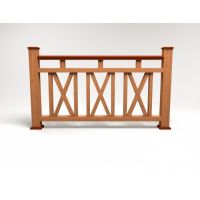 Ограждение ДПК цвет Терракот Сборка №3