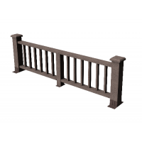 Декоративные ограждения ДПК " Троя", Венге, шлифованное Декоративные ограждения ДПК " Троя", Венге, шлифованное