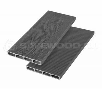 Грядочная доска ДПК с 3D-текстурой SW Rubus Графит от производителя  Savewood по цене 752 р