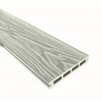 Террасная доска Смарт 3D Пустотелая с пазом Дуб беленый