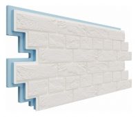 Фасадная термопанель Венецианский кирпич 40 мм - Белоснежный Фасадная термопанель Венецианский кирпич 40 мм - Белоснежный