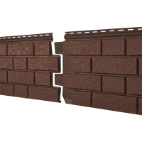 Фасадная панель Стоун Хаус S-Lock Клинкер Терракотовый