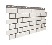 Цокольный сайдинг Кирпич Клинкерный Белый