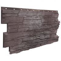 Фасадные панели (цокольный сайдинг) коллекция Скала - Желто-коричневый