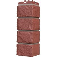 Угол наружный Колотый Камень Элит Корица (тёмно-бежевый шов)