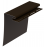 Околооконная планка Элит широкая, коричневая