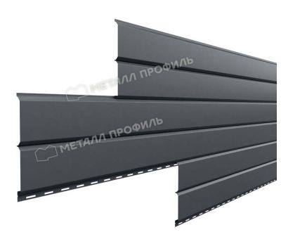 Металлический сайдинг Lбрус-15х240 (VikingMP E-20-7024-0.5) Серый графит от производителя  Металл Профиль по цене 1 550 р