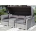 Трансформер-Диван плетеный из иск. ротанга AFM-320G Grey от производителя  Afina по цене 149 500 р