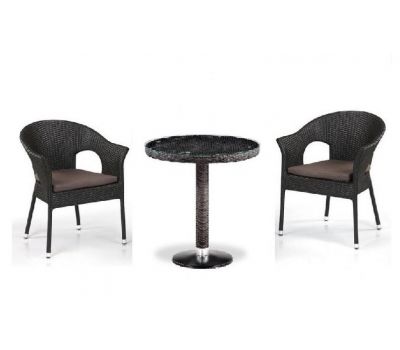 Комплект плетеной мебели из иск. ротанга T601/Y79A-W53 Brown 2Pcs от производителя  Afina по цене 39 500 р