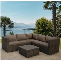 Комплект мебели плетеной из иск. ротанг YR825A Brown/Beige