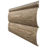 Виниловый сайдинг - серия LUX Блок-Хаус D4,7T,( под бревно) Кедр