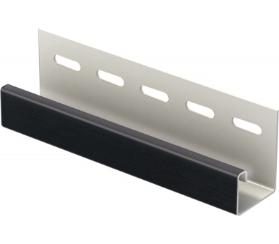J-планка к Софиту PRO Чёрная от производителя  Ю-Пласт по цене 350 р