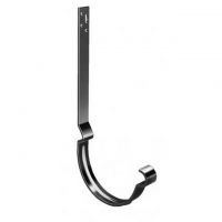 Держатель желоба/кронштейн длинный полоса Чёрный (RAL 9005) Держатель желоба/кронштейн длинный полоса Чёрный (RAL 9005)