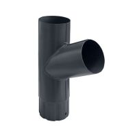 Тройник трубы Серый (RAL 7024) Тройник трубы Серый (RAL 7024)